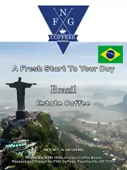 FNG Coffees- Brazil Estate- DECAF- Ground or Whole Bean- 16 oz