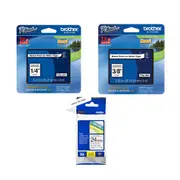 Brother Tape Label (Black on White) - 9mmx8m