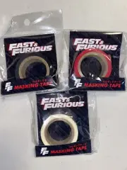 3 The fast and the furious masking tape Red Black White