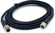 M8 4 Pins Female to Male Connector Cable, Male to Female Circular Connector Molding Cable A Code Straight Industrial Cable IP67 Waterproof Shielded PVC Cable 30V 4A AC/DC 3Meter AWG24（9.84ft）