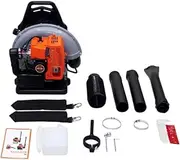 Fenteer Gas Backpack Leaf Blower Ergonomic Low Vibration Professional 2 Stroke Engine 63