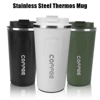 380/510ML Thermo Cafe Leak_Proof Travel Thermo Cup Double Stainless Steel for Te