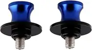 Anneome 2pcs Cnc Aluminum Motorcycle Swingarm Spool Screws Blue Compact Design Easy Installation Protects Swingarm for Hook Style Paddock Stand