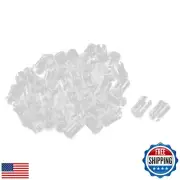 uxcell 50Pcs Lamp Socket Light-emitting Diode Holder Clip Bezel Mount 5mm LED