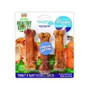 Nylabone Healthy Edibles Puppy Chew Treats Turkey & Sweet Potato- Variety Pack