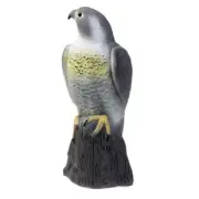 Lifelike Fake Falcon Hunting Decoy, Bird Repellent Scarecrow Decoy