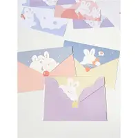 在飛比找ETMall東森購物網優惠-兔子情侶信封信紙《IMISSYOU》可愛藍色套裝高級感圣誕好