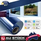 100cm×200cm 20% VLT One Way Mirror Window Film Blue Roll Home Tinting Tool