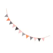 12 Pcs Banner Cotton Garland Triangle Flag Bunting Banner Halloween