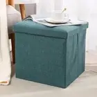 Storage Furniture Cube Foldable Waterproof Stool with Padded Seat