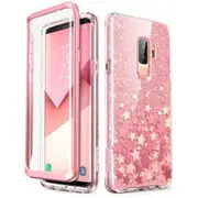 Cover for Samsung Galaxy S9 Case with Built-in Screen Protector Cosmo Full Glitter