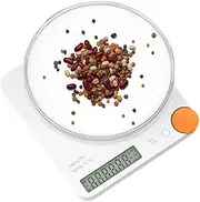 CyperEver Kitchen Scales, Digital Kitchen Scale, 6 Units with Tare Function, 5KG/11lb Capacity, High Precision Food Scale for Baking, Cooking, and Meal Prep, LCD Display