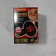 Heat Glo Infrared Terrarium Spot Light Lamp Radiant Heat 100Watt 120 Volt New