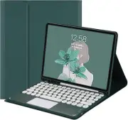 HENGHUI Touch Keyboard for Galaxy Tab S8+ 12.4" 2022 / S7 DarkGreen