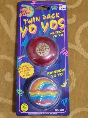 Imperial Hot Stuff Twin Pack Yo Yos - Hi-Tech Yo Yo & Rainbow Yo Yo New KMart