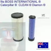 for Inner Outer Air Cleaner Filter BOSS INTERNATIONAL Caterpillar CLEAN Diamond