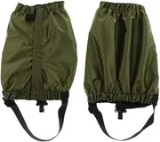 [Eigell] Outdoor Waterproof Ankle Walking Gaiters Boots Snow Leg Guard, Army Green, 25cm
