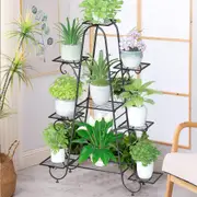 Fin Super Tall Outdoor Indoor Metal Plant Stand Flower Pots Rack Garden Corner Shelf