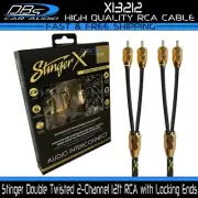 Stinger X3 Series 12 ft 2 Channel Rca Audio Cable Audiophile Interconnect XI3212