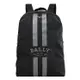 BALLY 6301988 品牌LOGO摺疊尼龍後背包禮盒組.黑-附手拿包