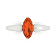 1CTMarquise Cut Red Stone Wedding Bridal Promise engagement Ring 14k White Gold