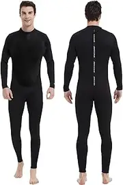 One-Piece Wet Suit, Men's Women's One-Piece Neoprene 3 Mm Full Body Wet Suit For Above 20 Degrees Celsius Diving Snorkeling Deep Diving