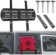 Rear Window Storage Molle Panel Kit Compatible with Wrangler JL 2018-2024, Cargo Bracket Mounting Plate Kits for Wrangle