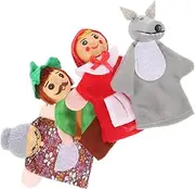 4Pcs Cute Animal Finger Puppets for Hand Puppets for Storytelling Pretend Play and Learning Activities