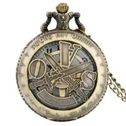 Steampunk Quartz Pocket Watch Chain Japanese Anime Theme Gift for Kids Men Women