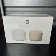 Google Nest Wi-Fi Router Dual Band Mesh System AC2200 + Access Point 2-Pack NEW