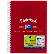Oxford B5 Notebook 120 Pages with Scribzee App Red