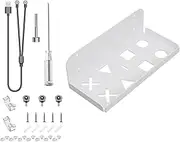 1 Set Console Holder Rack for PS5 Slim Console, Wall Mount Holder with Gamepad Headphone Holder Charging Cable Hook