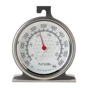 Taylor Large 2.5 Inch Dial Kitchen Cooking Oven Thermometer, Analog Silver