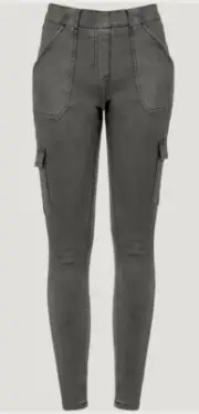 SPANX Stretch Twill Desert Dune Cargo Tummy Shaping Ankle Pants Womens XS M L XL