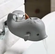 Whale Bath Spout Cover Universal Fit, Gray