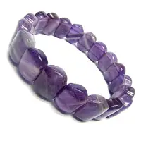 在飛比找momo購物網優惠-【小樂珠寶】收藏級夢幻紫水晶 手串手排手鍊少有漂亮款M99(