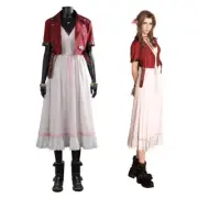 Final Fantasy VII Remake Aerith Cosplay Costume | Gaming Outfit