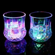 LED Flashing Glowing Water beer Liquid Activated Light-up Glass Cup Party Mug