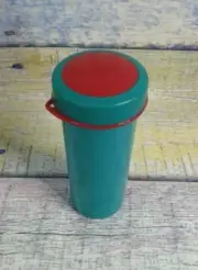 Tupperware New Teal/Pink Drinking Travel Flask Tumbler ~ 2355-5 - New