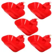 5 Pcs Drinking Water Bowl Automatic Chicken Watering System Baby