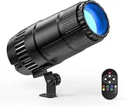 30W LED Pinspot Lights with Remote Control 4 in 1 RGBW LED Stage Spotlight 4 Modes Mini Beam Mirror Ball Projector for Live Home Bar Disco Dance Halls