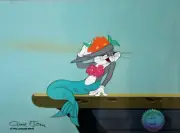 Warner Brothers Production Cel Bugs Bunny "From Hare to Eternity" Signed COA