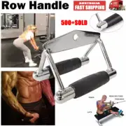 Triangle Close Grip Bar Gym Cable Attachment Back Workout Seated V Row Handle AU
