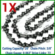 1 X CHAINSAW CHAIN SEMI CHISEL 3/8 063 72DL FOR STIHL 20" BAR 066 MS660 034 038