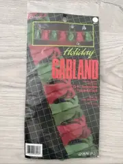 Vintage Eureka Christmas Bell Tissue Garland Paper Honeycomb 10ft Paper Magic