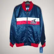 Chicago White Sox Satin Starter Jacket BNWT Men's Medium MLB Authentic Baseball