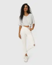 [Belle & Bloom] Skinny Dip Jeans - White L