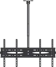Multifunction Ceiling Mount Tv Bracket, Fits Most 32" LCD, Holds Up to 70kg Screens, Telescoping Adjustable Height Pole TV Mount TV Stand