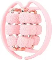 Round Leg Clip Massager, Threelayer Handheld 18-Wheel Muscle Roller, Multifunction Muscle Relaxation Massager for Leg Neck Arm Muscle Relaxation