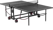 VEVOR Ping Pong Table, Professional Table Tennis Game, Indoor/Outdoor All Weather Aluminum Table Tennis Table, Portable Foldable Table with Quick Clamp Net & Large Lockable Wheels, 10 Minute Assembly